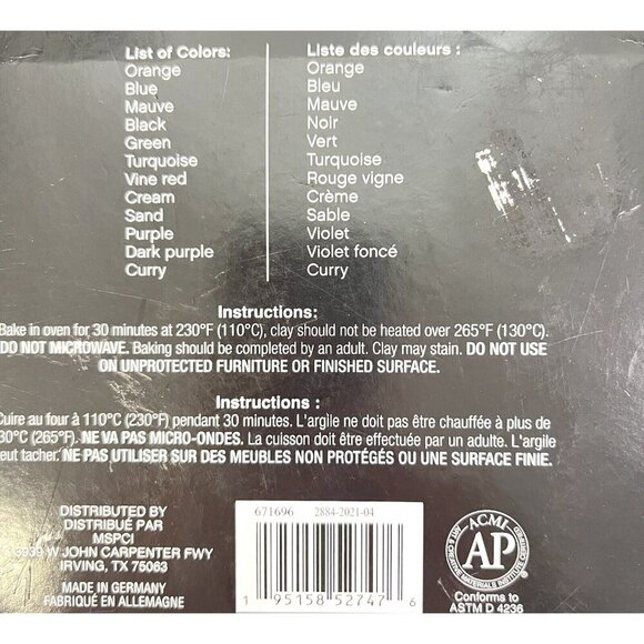 CRAFT SMART NEW! Premium Polymer Clay Set 12 Colors 20.4 oz Total - Picture 6 of 7